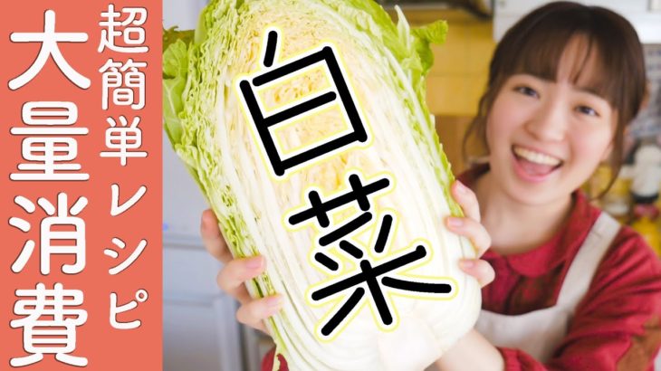 【無限に食べれる白菜レシピ】簡単に大量消費！1/2株使い切ろう！【料理】