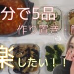 【作り置き】簡単料理レシピ5品45分【おかず常備菜】
