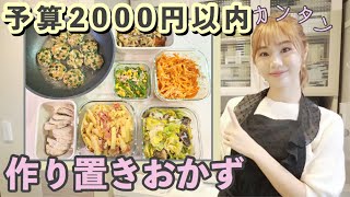 【作り置き】2000円以内の食材で簡単節約レシピ7品！【主婦】