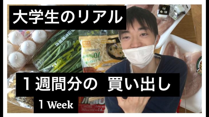 【１週間2000円生活】週初めの買い出し食材紹介【節約大学生のリアルとは！？】