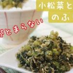 [レシピ動画]ごはんが進む【小松菜とジャコのふりかけ】ごま油が香ってシャクシャク美味しい♪料理 レシピ 簡単