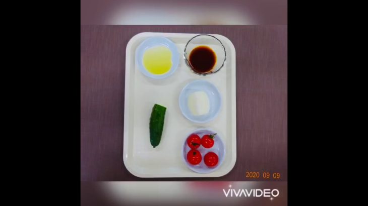 十文字元気プロジェクト企画　レシピ動画（簡単料理③　彩りたくさん野菜ソースの使い方）