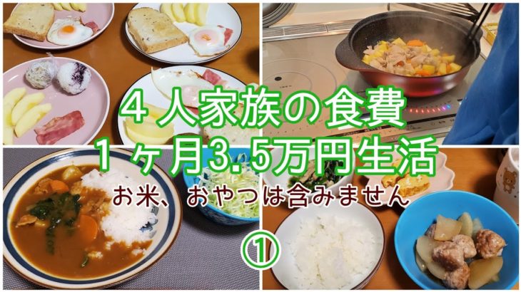【節約】料理が苦手な主婦が１ヶ月の食費3.5万円目指します/※米代除く/１日目、２日目/パパの料理
