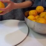職のない主婦の日常。44　庭の柚子で柚子茶作り