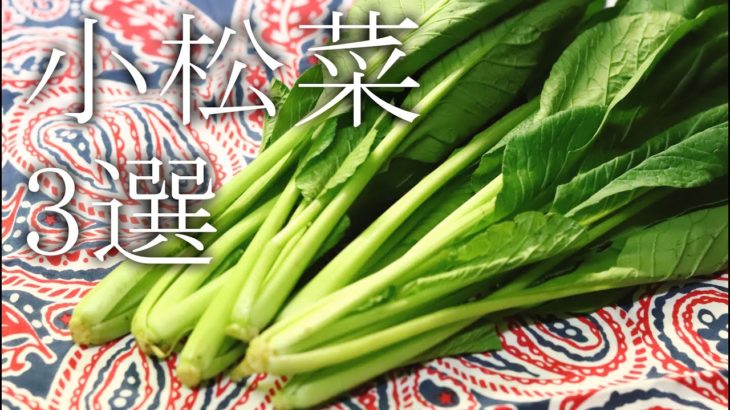 【簡単節約レシピ】小松菜を使って絶品レシピ３選
