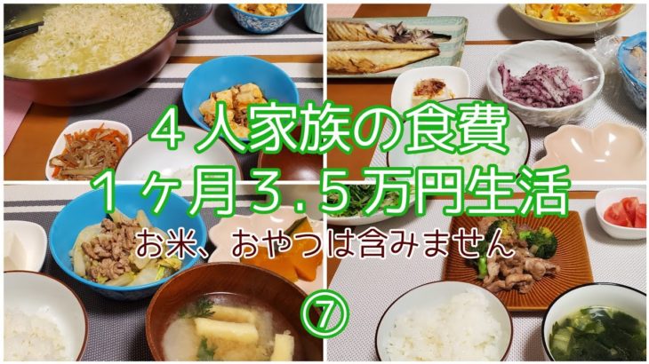 【節約】料理が苦手な主婦が１ヶ月の食費３.５万円を目指します