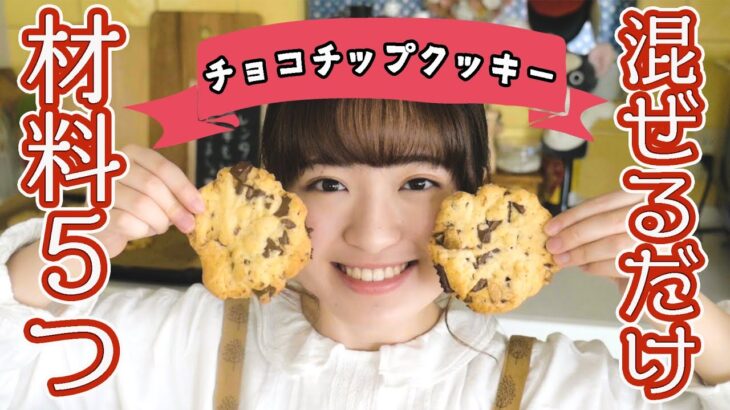 【材料5つクッキーの作り方】簡単チョコチップクッキーのおいしいレシピ！【バレンタイン】