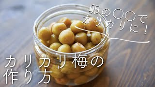 小梅のカリカリ漬け(カリカリ梅)のレシピ・作り方