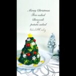 ブロッコリークリスマスツリーサラダの作り方　レンジで作る簡単レシピ　人気のクリスマス料理🎄　#shorts