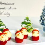 トマトのサンタクロース＆きゅうりのクリスマスツリー　クリスマス料理　簡単オードブル　詳しい作り方を説明します