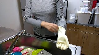 キッチンリセット 白いゴム手袋 お気に入り 主婦 毎日
