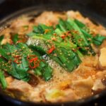 【鶏肉のもつ鍋風】簡単 鍋レシピ ！ Chicken motsunabe style