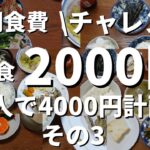 【節約ごはん】1週間1人3食2000円計画(2人で4000円)その3