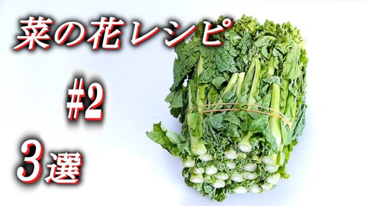 【菜の花レシピ３選 #2 おかわり】菜の花の簡単にサッとできるこんな食べ方アレンジレシピ。＃２