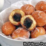 ひとくちあんドーナツの作り方☆材料4つ！ホットケーキミックスで超簡単♪豆腐でふわふわ食感のあんドーナツです☆-How to make Red Bean Paste Donuts-【料理研究家ゆかり】
