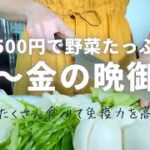 【節約ごはん】夫婦で5日間2,500円🍚野菜たっぷり晩御飯🥬【食費３万円】
