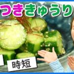 【時短レシピ】簡単!!やみつききゅうりの作り方を栄養士のRINAKOが紹介します！【AQUA】