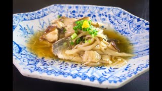 鯵のソテー、きのこ餡の作り方/レシピ/めんつゆ/簡単/家飯