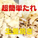 【美味しい生姜焼き】おうちで超簡単たれで生姜焼きレシピ！