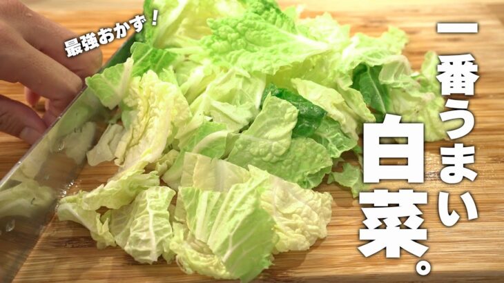 【白菜レシピ】材料2つ！一番おいしい食べかた！簡単中華