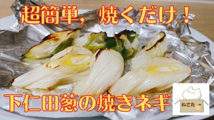 レンジとトースターで，時短，簡単【下仁田葱の焼きネギ】レシピ 作り方