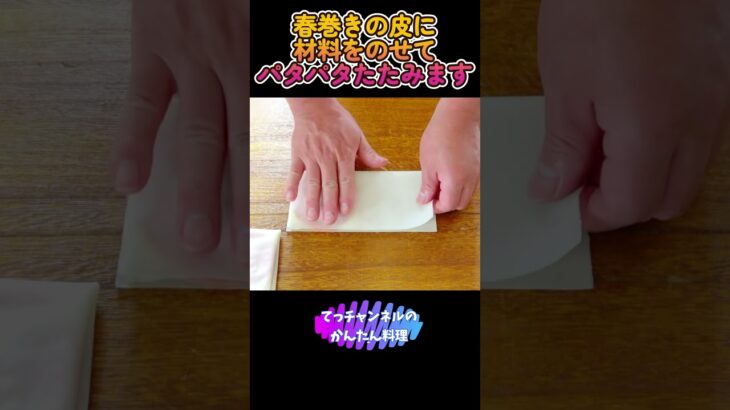 【春巻きの皮で簡単ブリトー】#shorts #料理 #簡単 #アウトドア