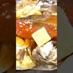 【食事vlog】簡単料理！ちゃんちゃん焼き風鮭と野菜の蒸し焼き！ #食事vlog #ズボラ飯 #short