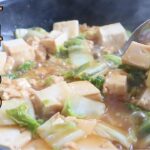 豆腐の簡単レシピ！焼いて煮るだけ！【白菜と豆腐のあんかけ】