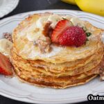 【小麦粉不使用！】低糖質でヘルシー！『オートミールパンケーキ』の作り方！グルテンフリーのパンケーキです♪-How to make Oatmeal Pancake-【料理研究家ゆかり】