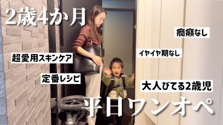 【平日ワンオペ】会社員ママのモーニングルーティン【2歳4ヵ月】