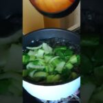 【簡単料理】チンゲン菜とたまごのコンソメスープ♡#shorts