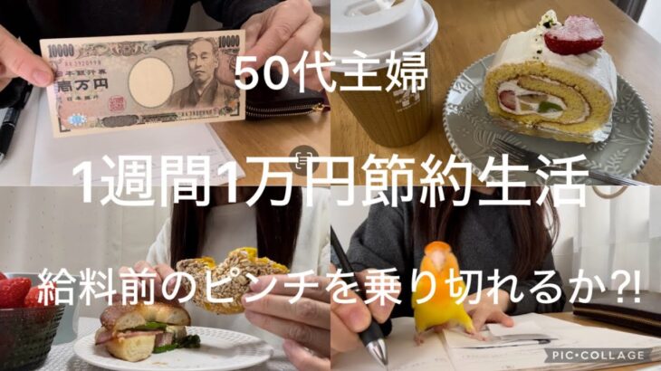 【50代主婦】【節約】給料10日前お金が無い💦1週間1万円でピンチを乗り切る/楽しみながら節約生活