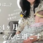 【生後4カ月育児ルーティン】睡眠退行が辛い… / マザーズバッグ / お出かけの悩み