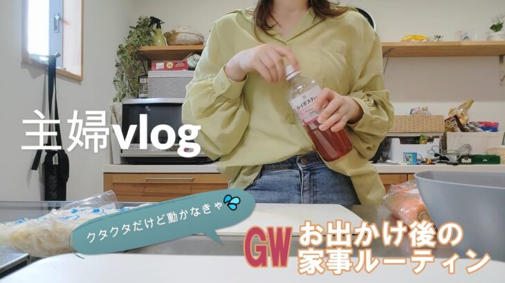 主婦vlog【バースデイ購入品🛍/お出かけ後の家事🍳/GWの1日】